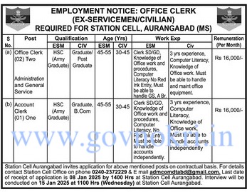 ECHS Aurangabad Bharti 2025