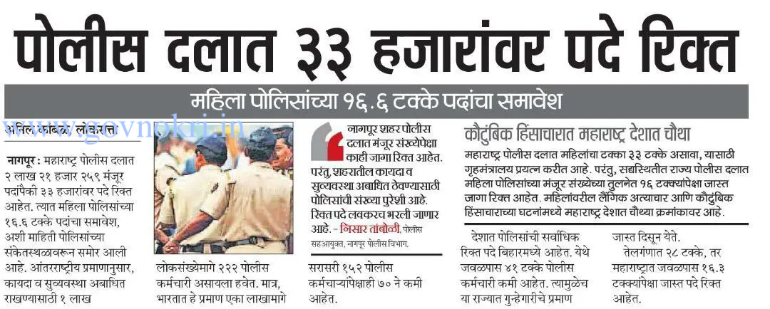 maharashtra police 33,000 posts